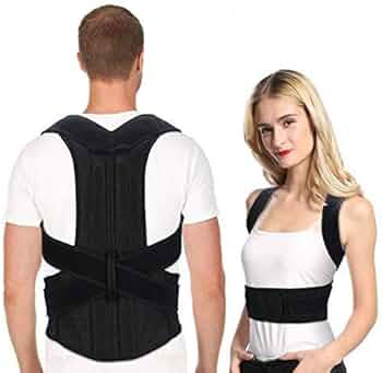 Free Size Posture Corrector For Men And Women Back Support Belt Back Pain Back Straight And Shoulder Support Belt (Universal Size) (Metallic Belt) (Posture Corrector Belt)